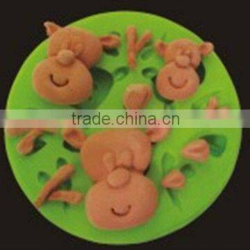 Animal Shape Fondant Mold, 3D Silicone Mould