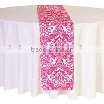 Hot Selling Beautiful Jacquard Table Runner Pintuck Table Runner Wedding Banquet
