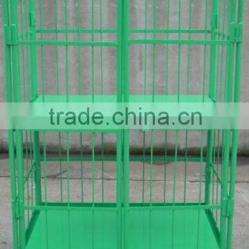 RH-RC011 1100*800*1700mm powder coated Supermarket cargo storage roll container roll trolley for warehouse roll container