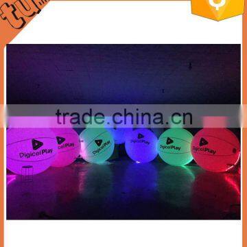 2m light changing colourful led zygote balloon for party