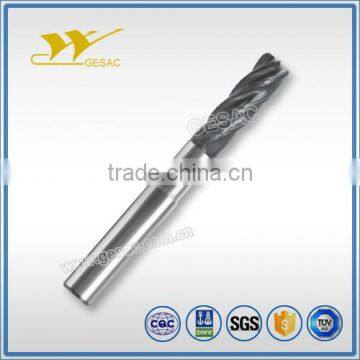 5 Flute Corner Radius With Reduced Neck,Carbide Endmill for Titanium Alloys High Performance Machining