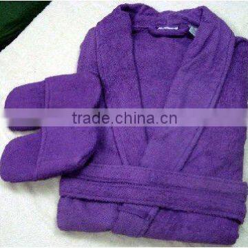 100% Cotton Bathrobe and Slipper Sets