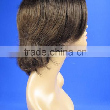 Fashion synthetic wig Show girl short black kinky curls wig N400