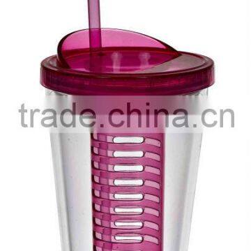 Fruit infuser acrylic tumbler