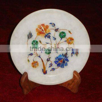 Stone Marble Handmade Inlaid Plate