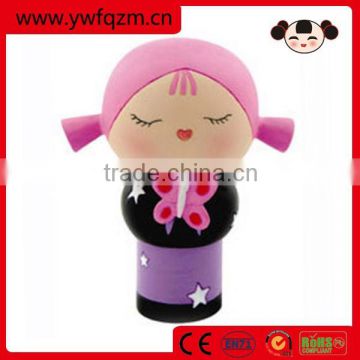 new design japanese wood doll for birthday souvenirs