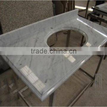 Carrara white marble kitchen countertop table top