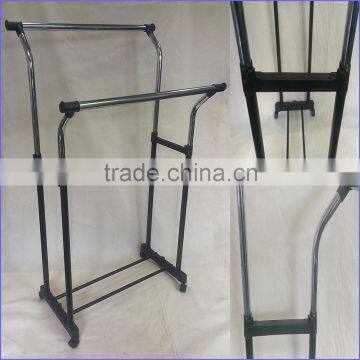 Clothes shop adjustable metal clothes drying rack