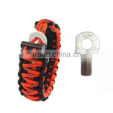 friendly Swede reflective paracord bracelet with fire starter and sharp eye knife