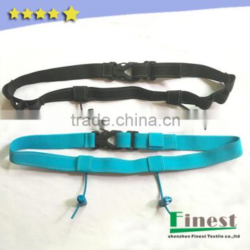 Triathlon safety reflective race belt bib number holders