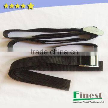 100% nylon ratchet tie down strap with metal buckle