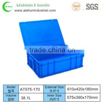 610x420x180mm Stackable Plastic Crate Plastic Box Food Container