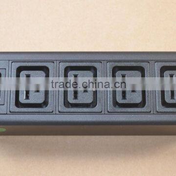 IEC C14 Inlet to IEC C19 socket PDU 4 way Outlet Power Distribution Unit & Power Strip for UPS or cabinet use