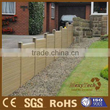 garden yard balcony composite wood border fence