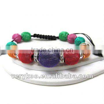 Fashion Mesh Basketball Wives Beads Bracelets FCA-15309