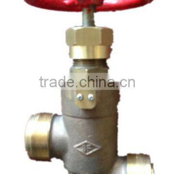 Marine bronze angle globe valve