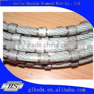 Diamond wire saw for marble block squaring