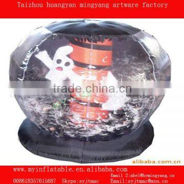 Taizhou mingyang PVC -globe 3 airblown inflatable snow globe