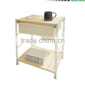 HOT! metal and wood dining side table