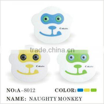 A-8012 Green Naughty Monkey Contact Lens Case