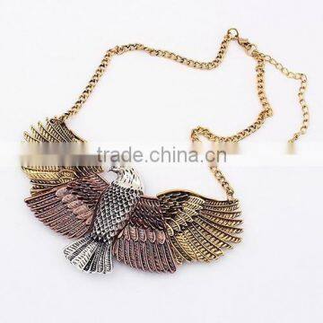 fashion and generous retro eagle gold chain necklace