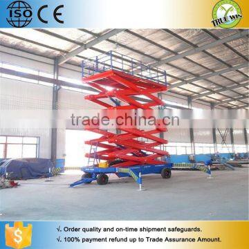 CE&ISO genie lift vertical hydraulilc mobile scissor lift