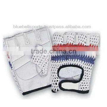 Custom Half Leather and Mesh Weight Lifting Training Gloves