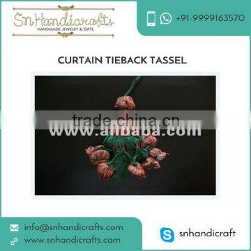 Designer Curtain Tieback for Decoration of Chain, Cushion