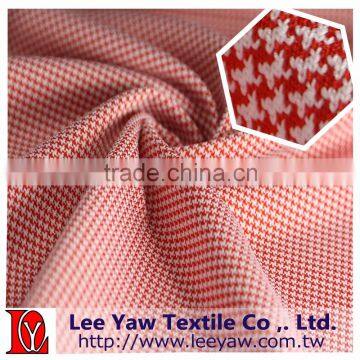 Polyester Houndstooth Jersey Fabric