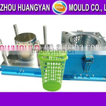 OEM custom plastic round waste paper basket mould manufacturer