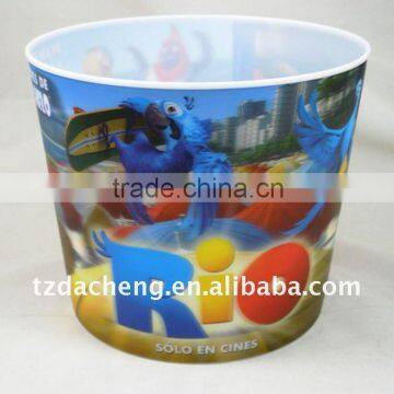 3D popcorn bucket promotion