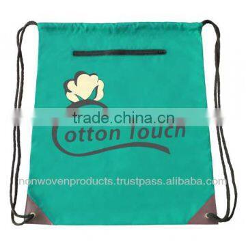 Shoulder Taffeta Drawstring Bag