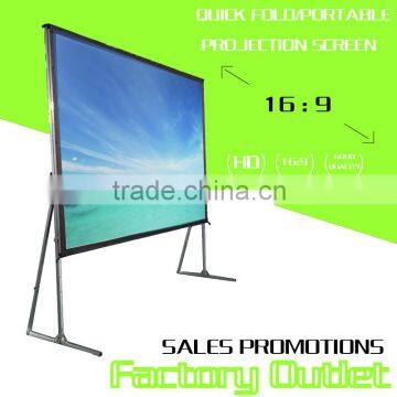 4:3 inch top quality 300 projector screen for outdoor presentation equipment with easy carry