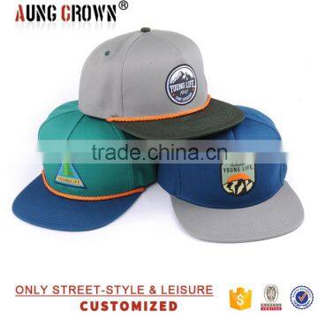 cheap flat brim custom 5 panel cap