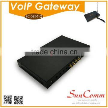 SC-0895-G 4 sims SIP connection Pin code modified GSM Quad band VoIP Gateway