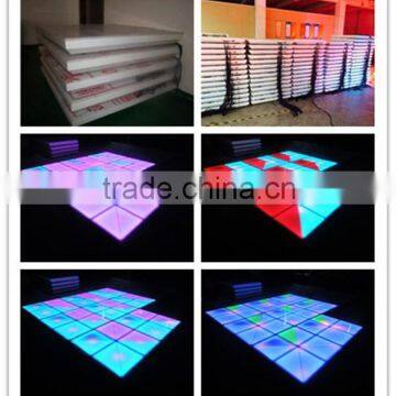 Best selling rgb colorful disco wedding led dance floor removable dance floor