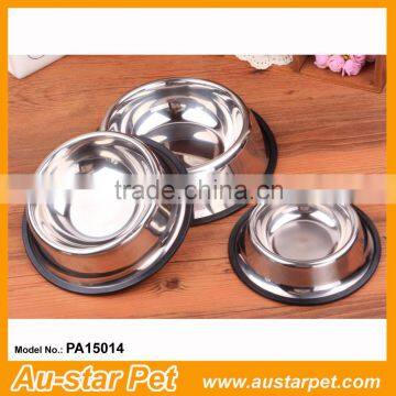Bestseller Factory Price Made in China Plain Stainless Steel Pet Dog Bowls