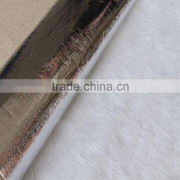 Woven aluminium foil heat insulation fabrics heat resistant mesh fabric