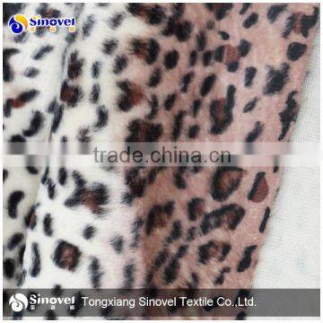 100% Polyester Animal Printing Velvet Fabric for Shoes