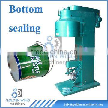 Pneumatic Semi Automatic round bottom sealing machine factory price used for ice/beer bucket making