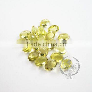 14x10mm oval faceted cut natural lemon quartz semi precious loose stone gemstone diy ring,earrings cabochon 4120099