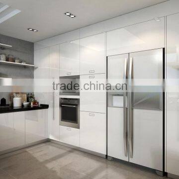 Factory Price Customized High Gloss White Kitchen Cabinet Design photo-3