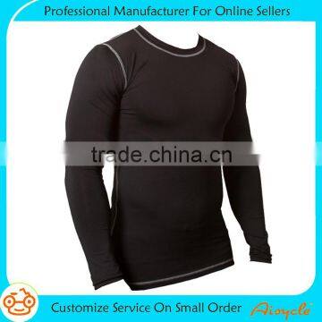 Custom fitness hot sale gear compression t shirt for man