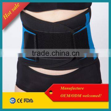 Hot sale waist slimmer colorful adjustable back support belt / lumbar traction belt