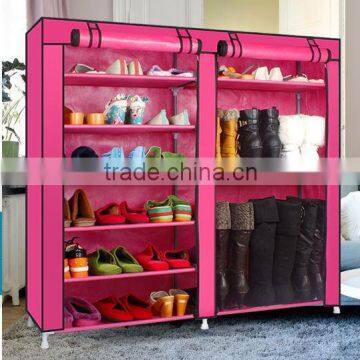 Portable Folding Hot Sale Non-woven Fabric 6 Tire diy Shoe Rack FH-CS0511