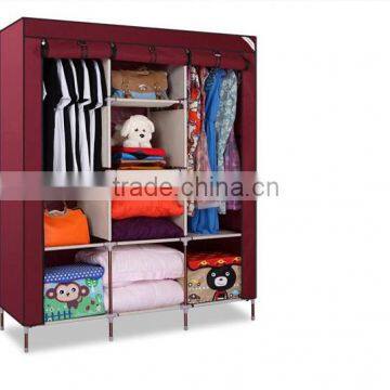 China Supplier non-woven plastic foldable wardrobe