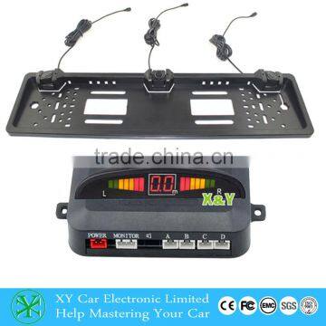 Led Car Parking Sensor ,new Design License Plate Frame Parking Sensor,reverse Radar XY-5202L photo-2