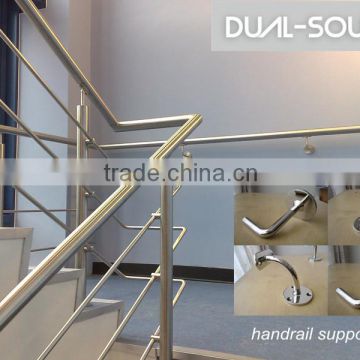 Handrail glass balcony railing