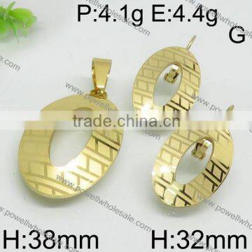 Fashion Stainless Steel Jewelry China Suppliers Gold Plated Jewelry Set Indian Design photo-4