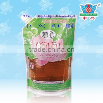 Transparent honey packaging / spout pouch for liquid packaging plastic bag